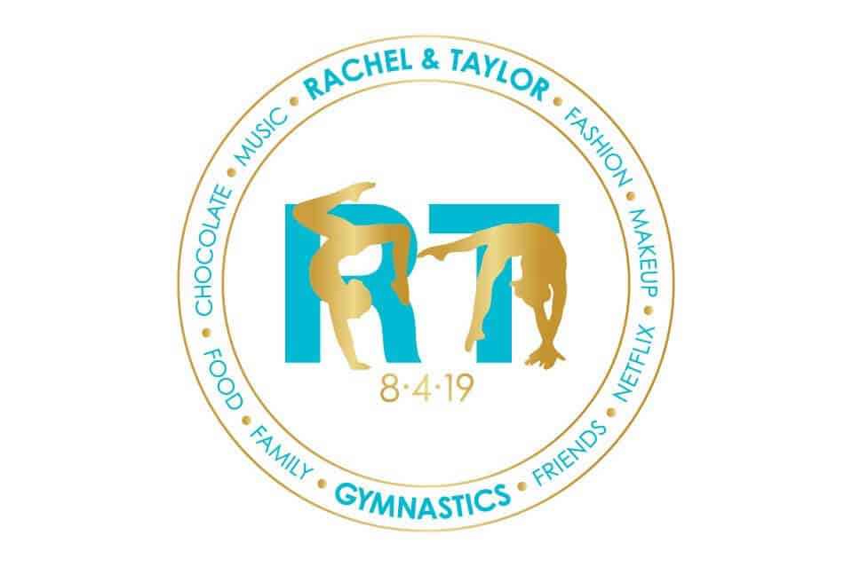 Twin Girls Bat Mitzvah Logo