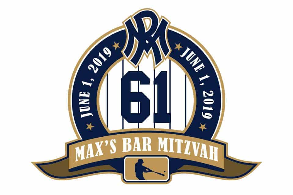 Yankees Themed Bar Mitzvah Logo
