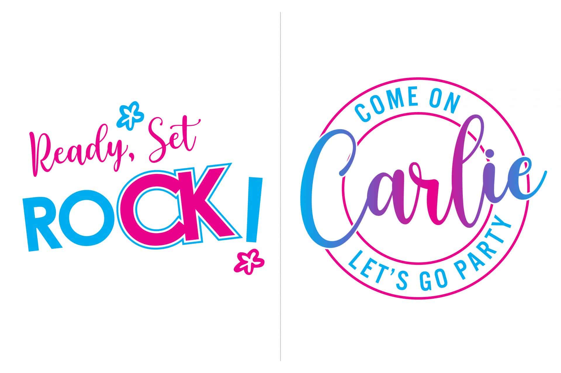 Custom Barbie Theme Logo Design with Slogan for Bat Mitzvah