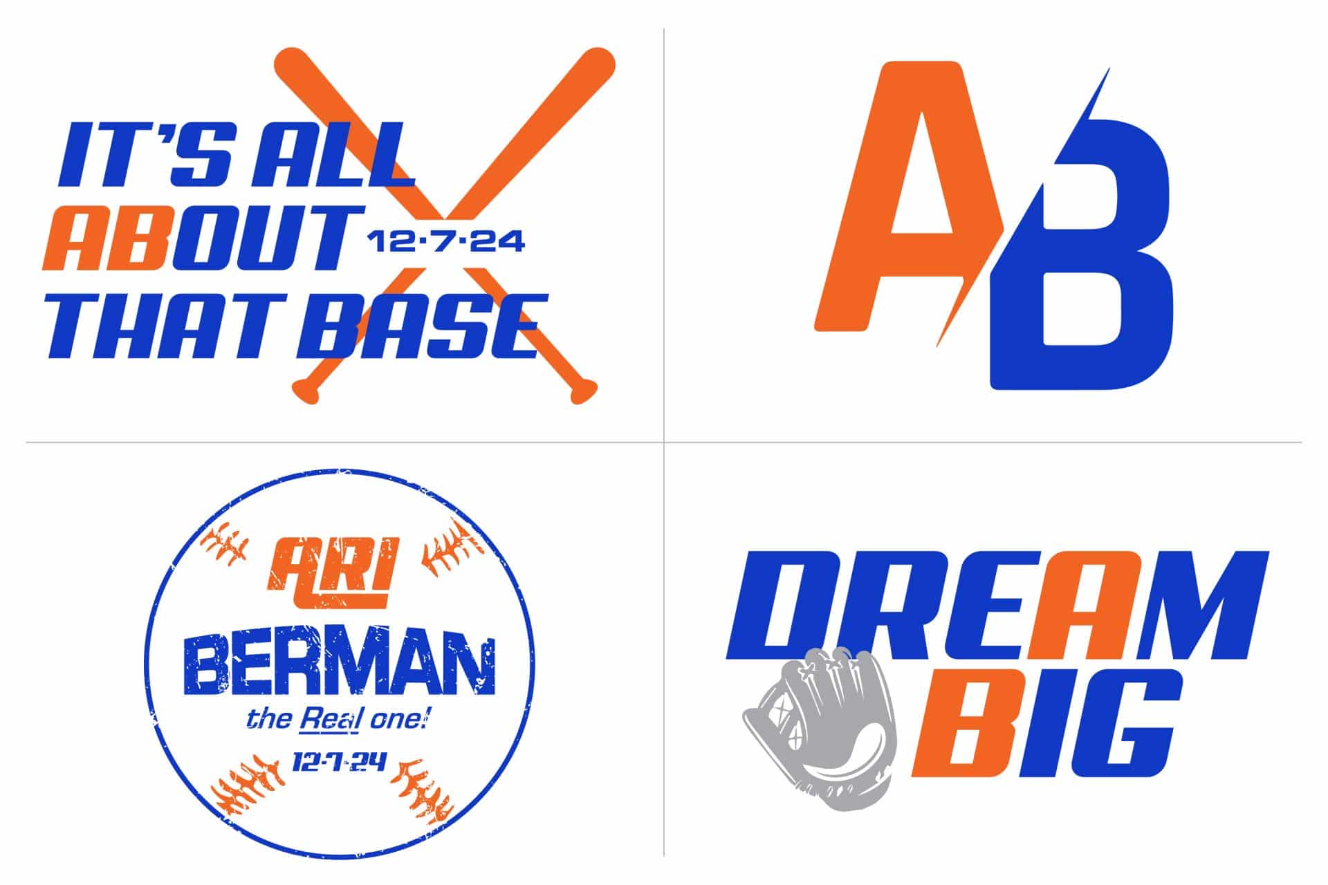 Baseball Themed Bar Mitzvah Logo