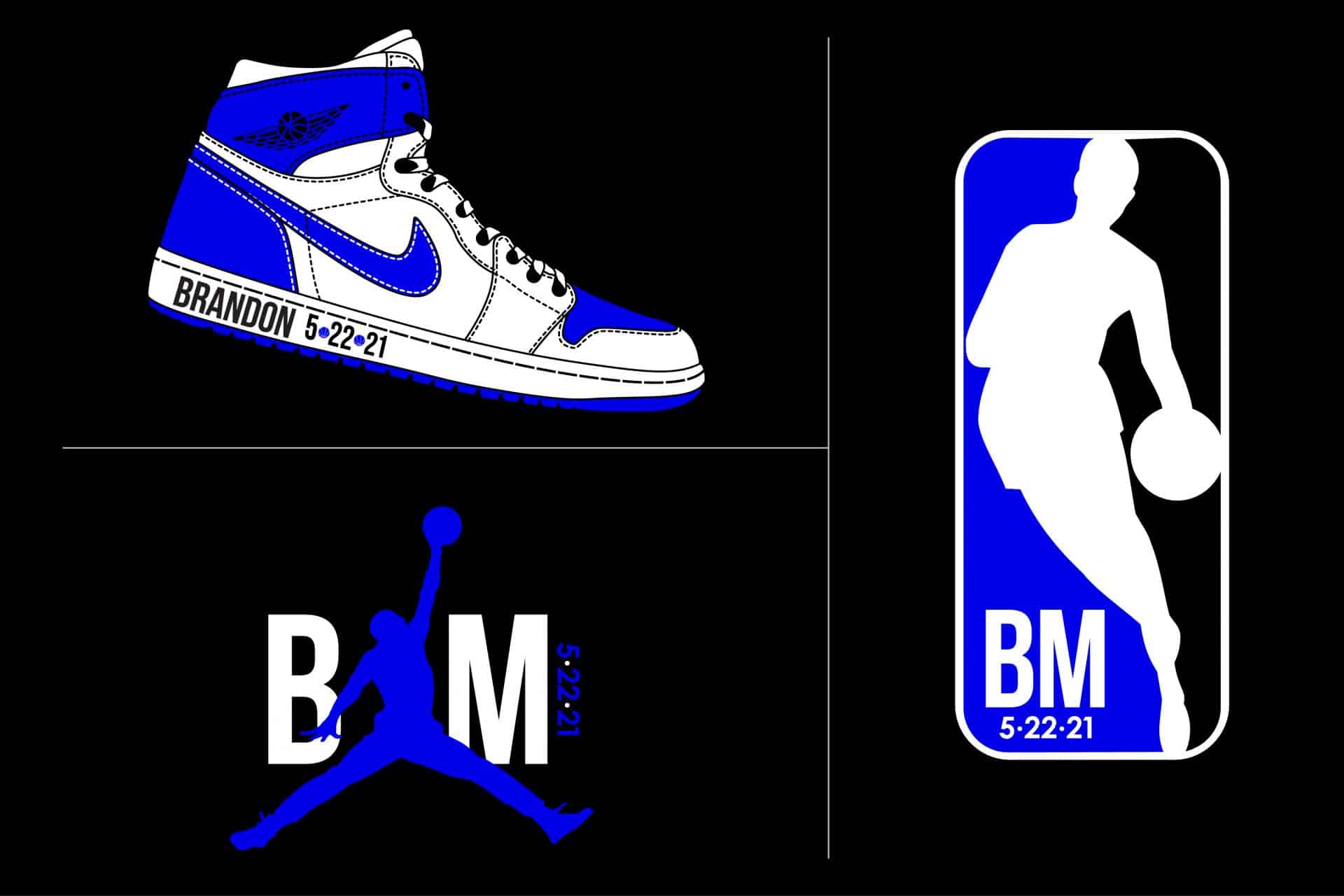 Sports Theme Bar Mitzvah Logo