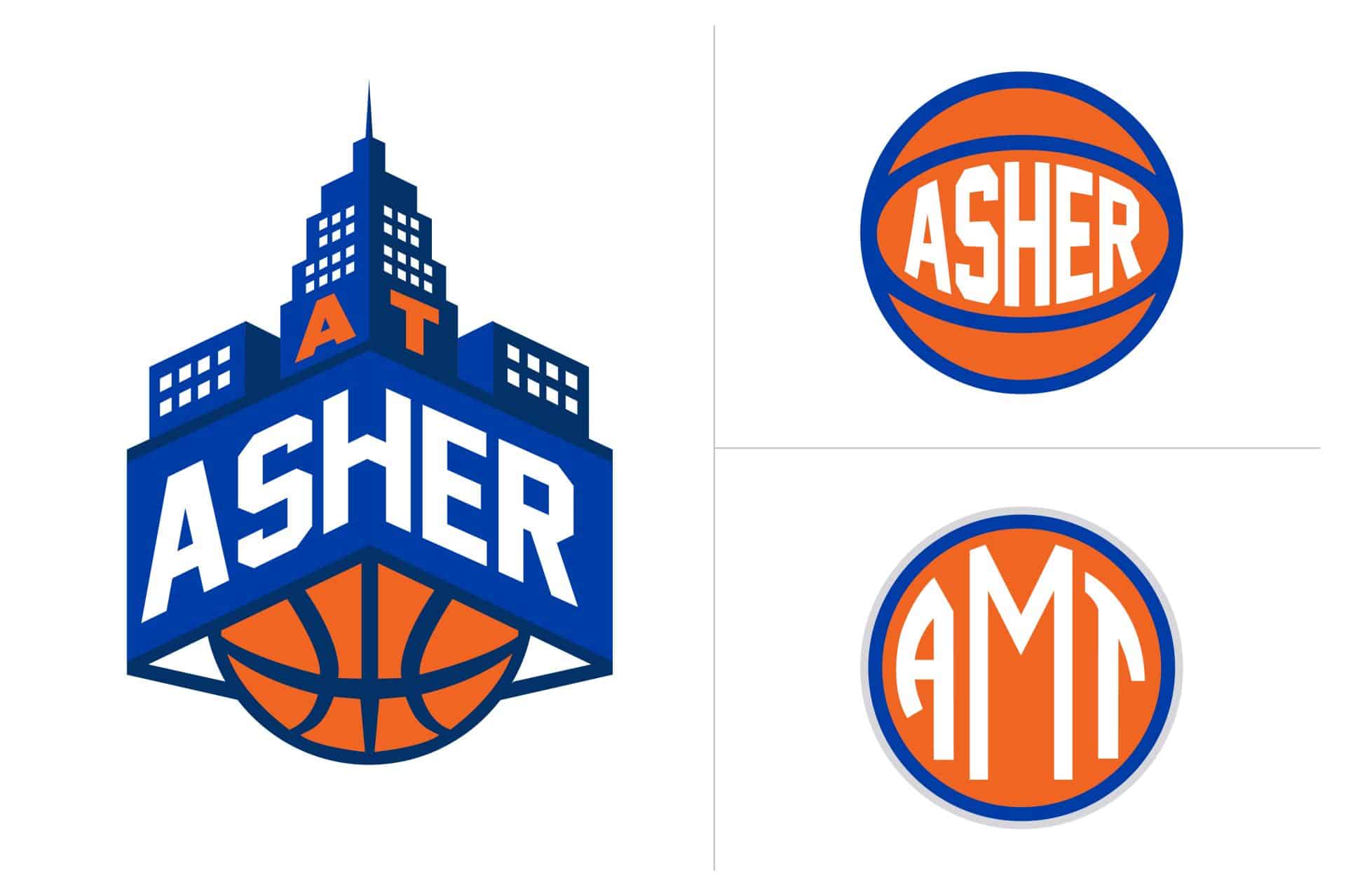 Knicks Basketball Themed Bar Mitzvah Logo