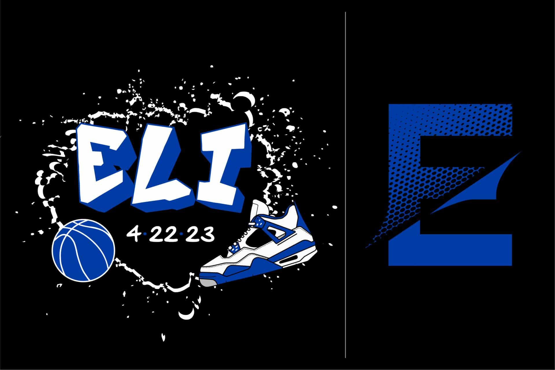 Custom Graffiti Basketball Logo Design