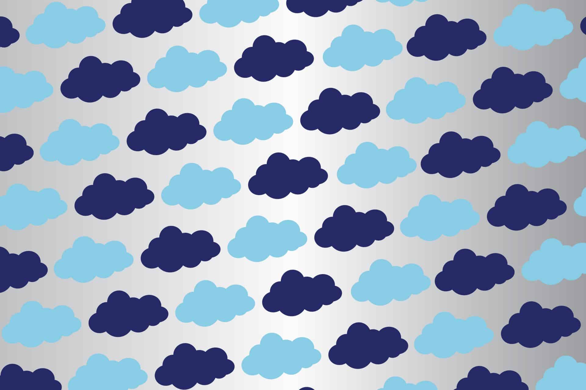 Custom Cloud Themed Bat Mitzvah Pattern