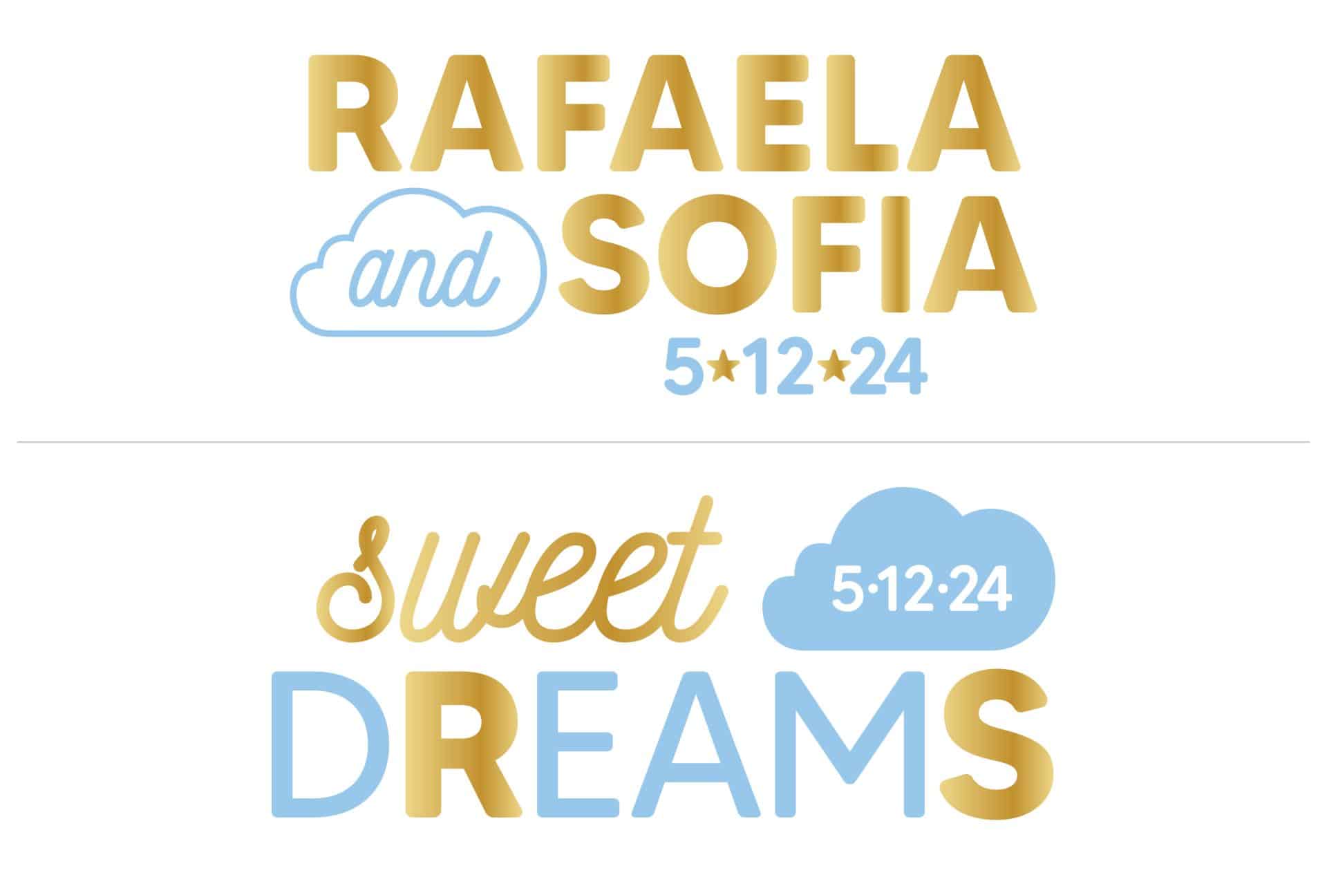 Custom Cloud Themed Logo for Bat Mitzvah