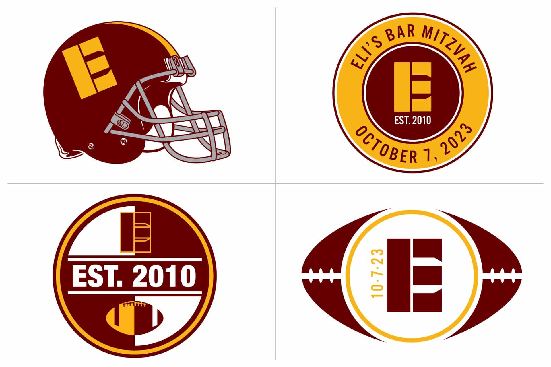 Commanders Football Themed Logo