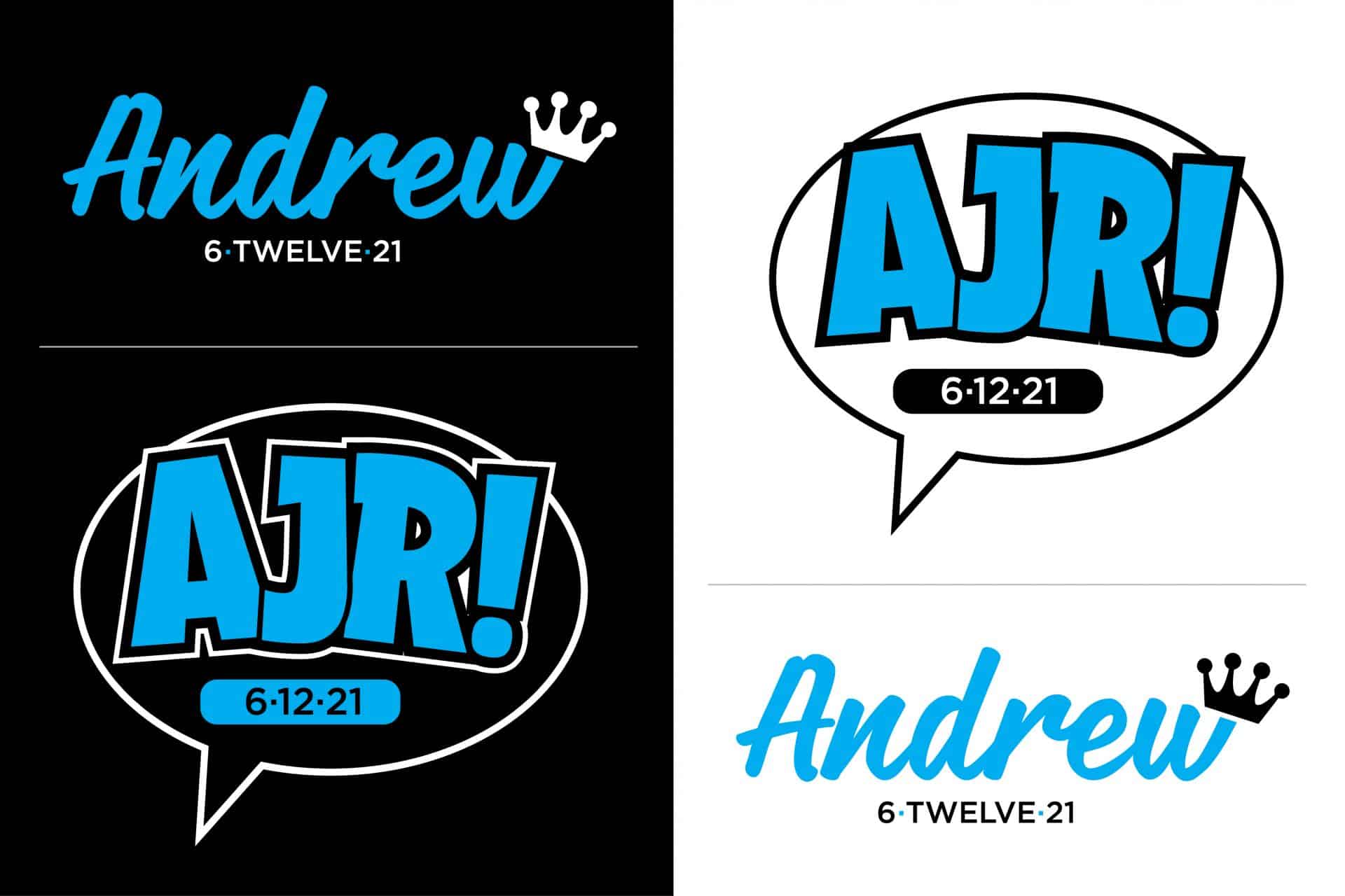 Crown Bar Mitzvah Logo Design