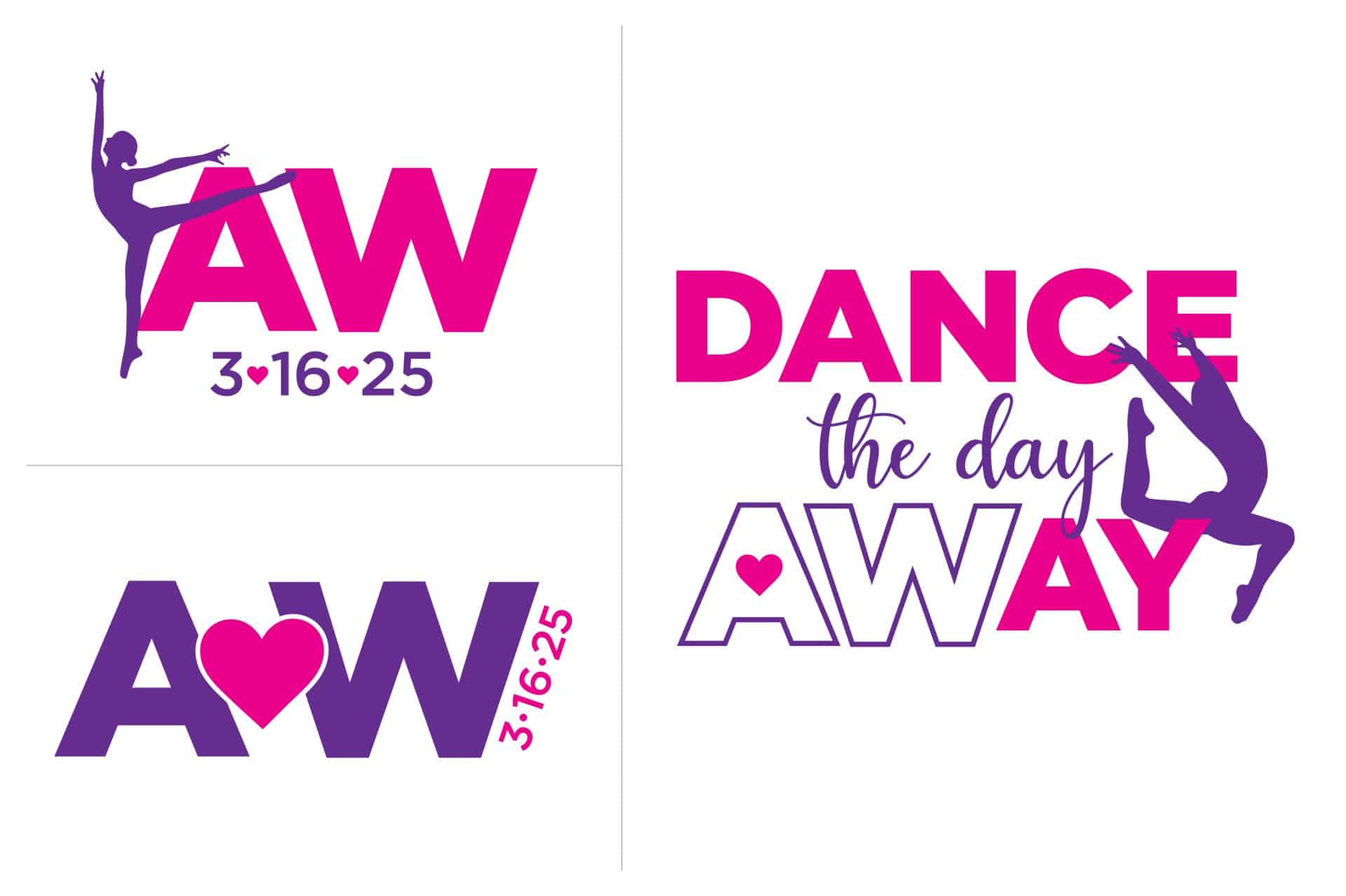 Dance Themed Logo with Silhouttes