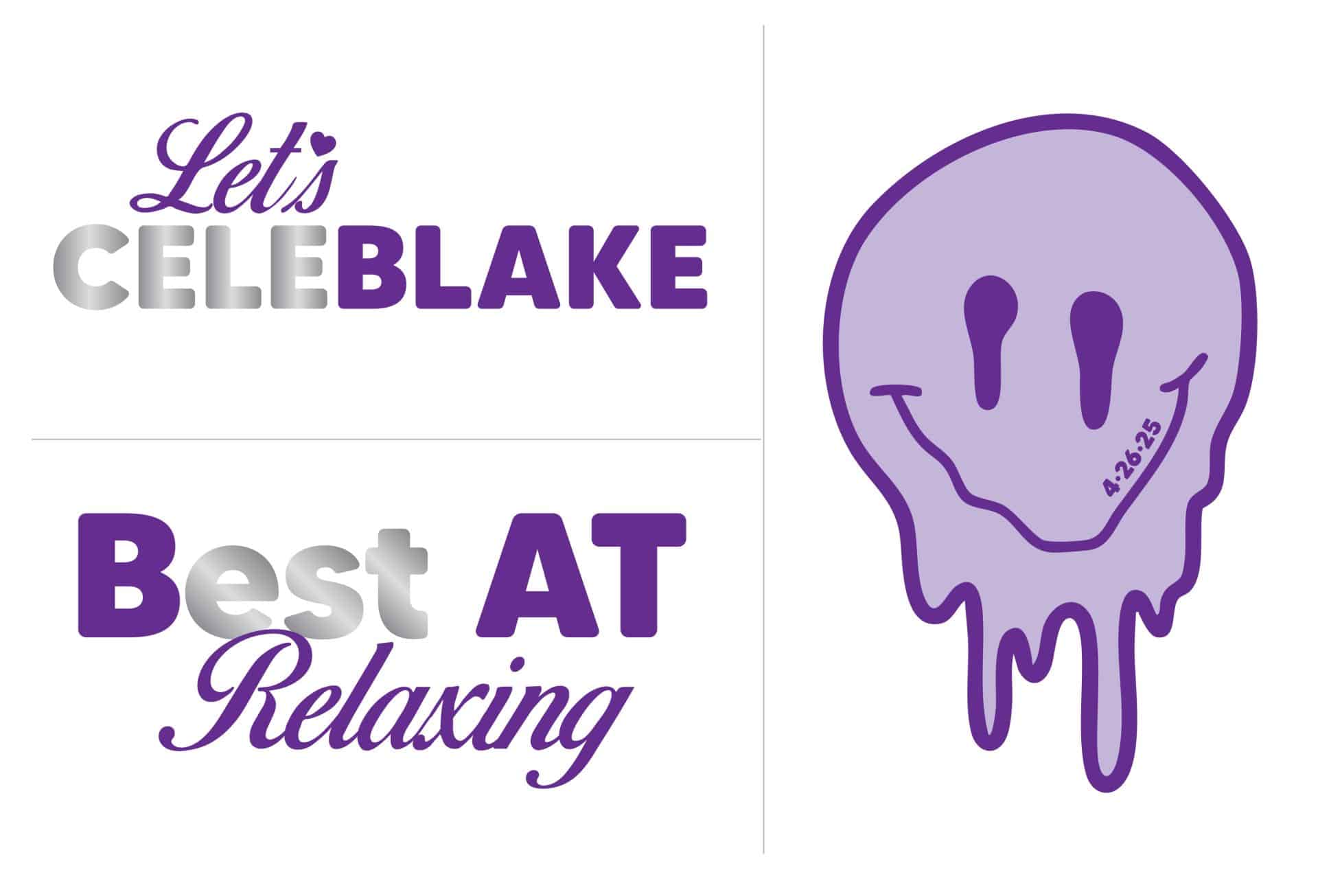 Drippy Smiley Face Logo for Bat Mitzvah