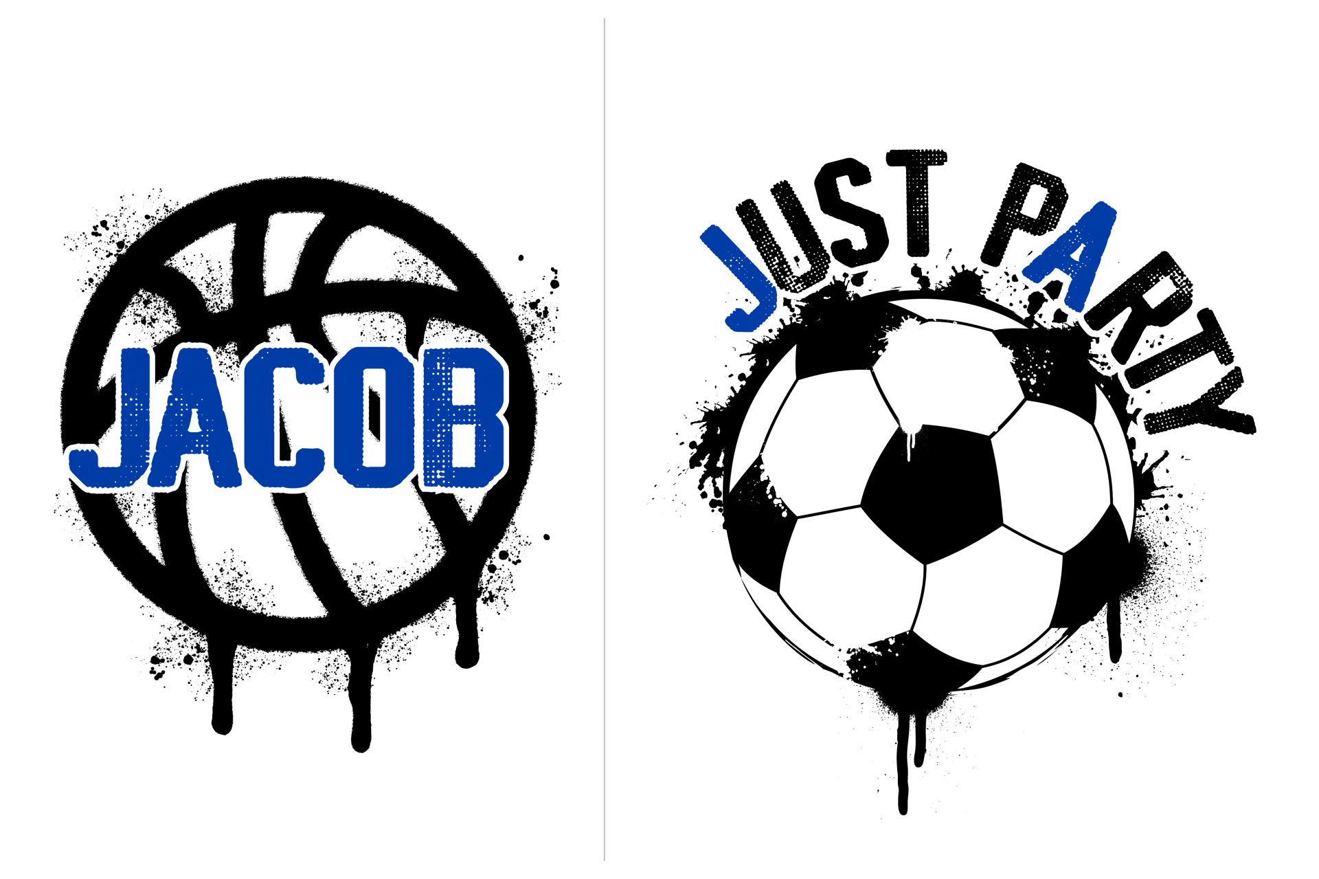 Custom Drippy Basketball and Soccer Logo