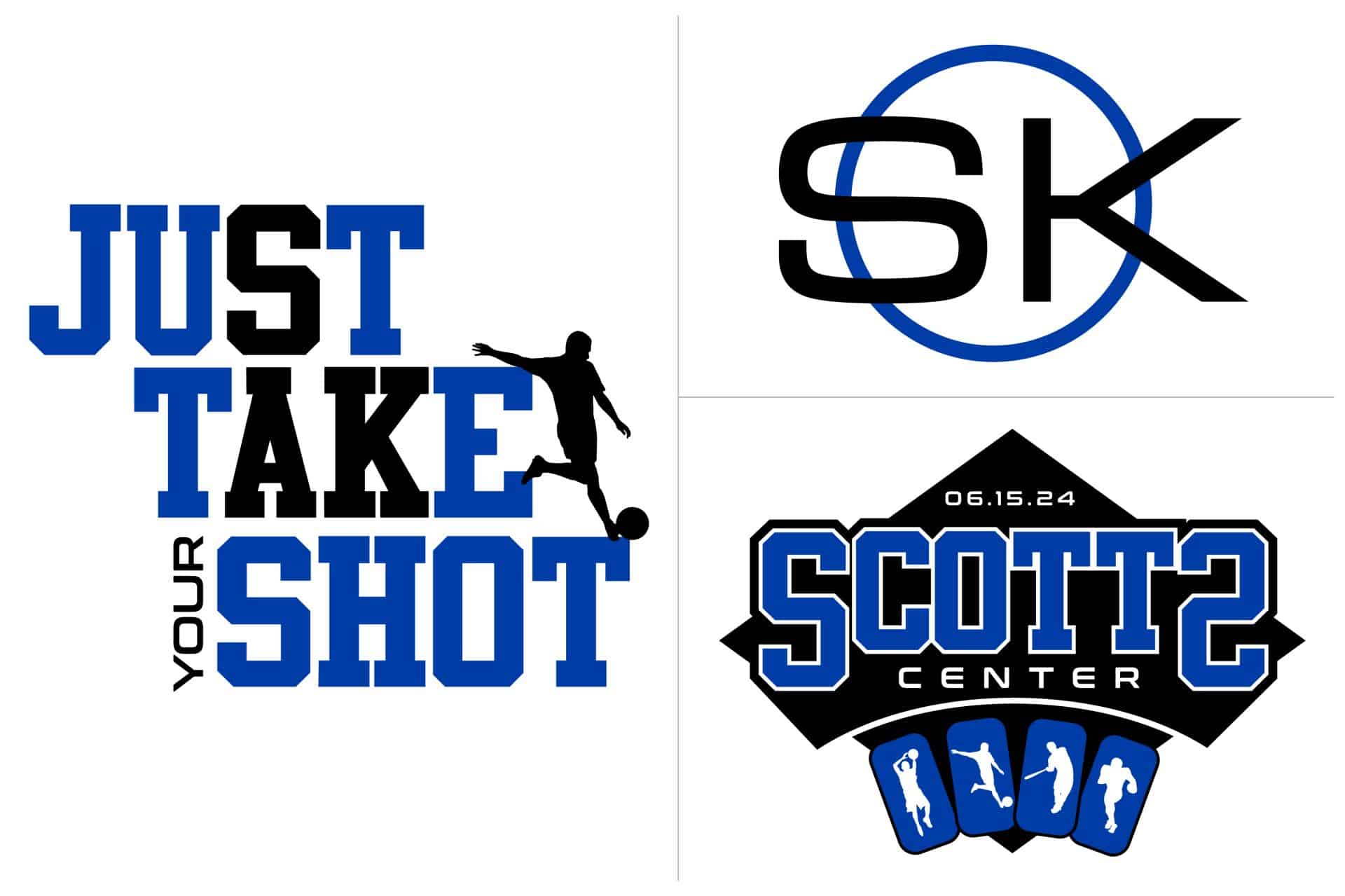 Sports Themed Bar Mitzvah Logos with Custom Slogan