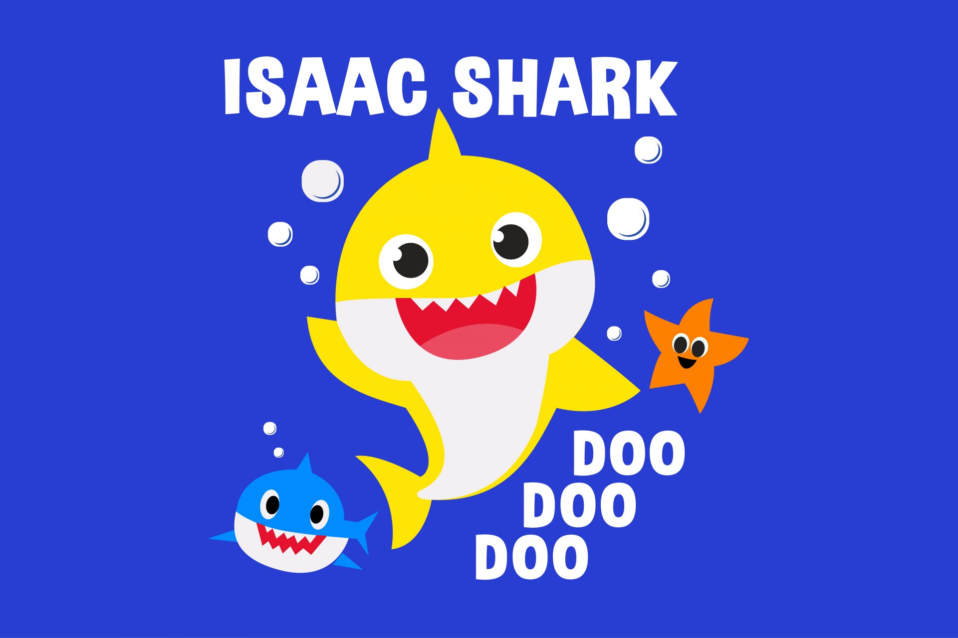 Custom Baby Shark Logo for Kids Birthday Party