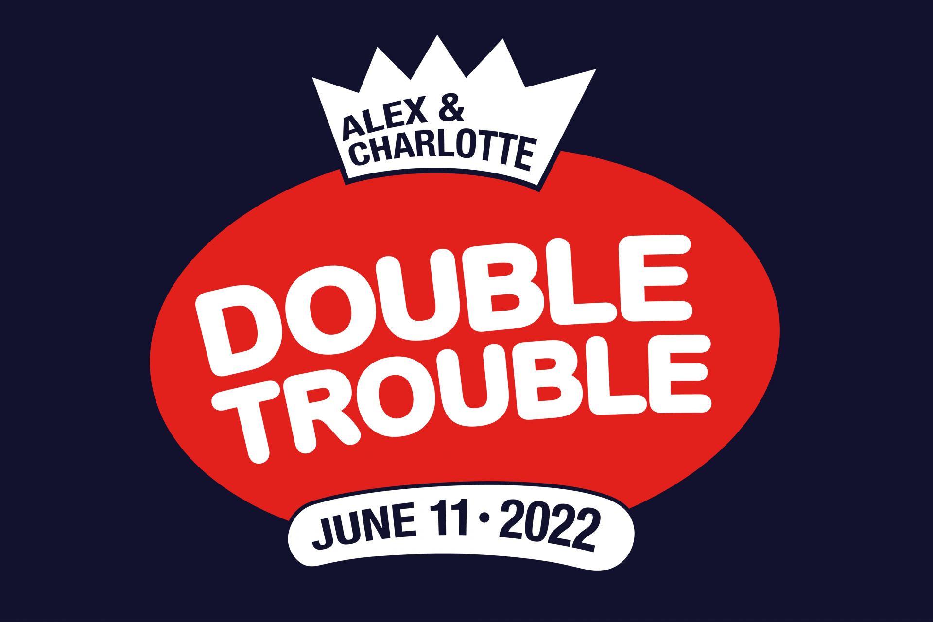 Custom Double Bubble Logo for Candy Themed B'nai Mitzvah