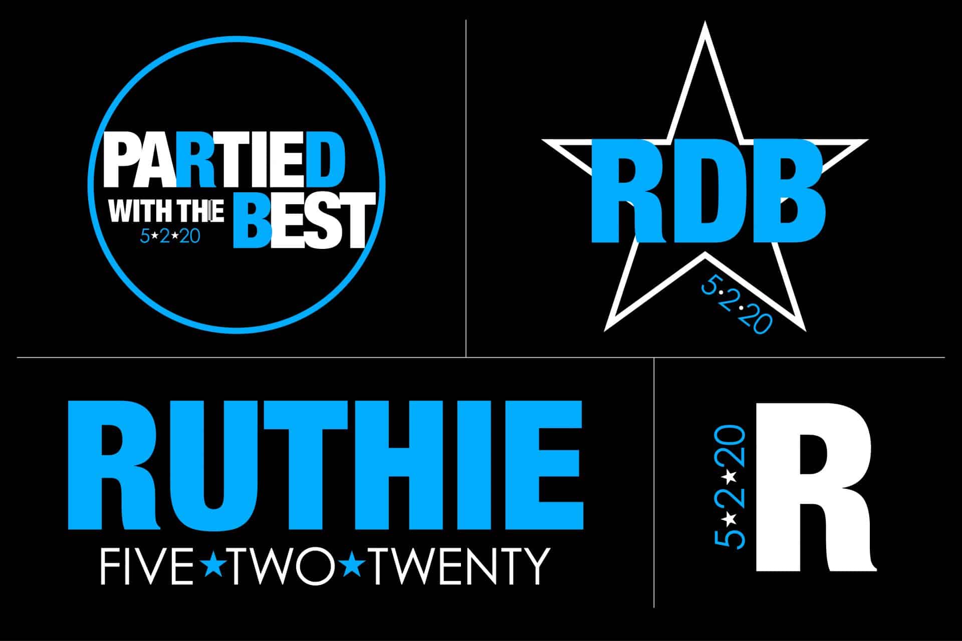 No Themed Bat Mitzvah Logo with Star Design and Custom Slogan