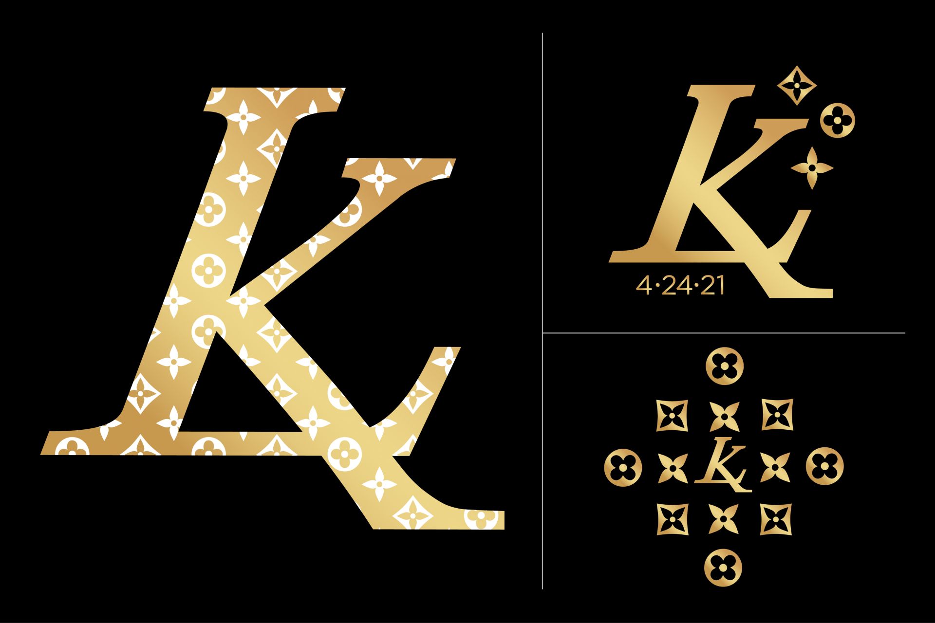 Louis Vuitton Logo for Fashion Themed Bat Mitzvah