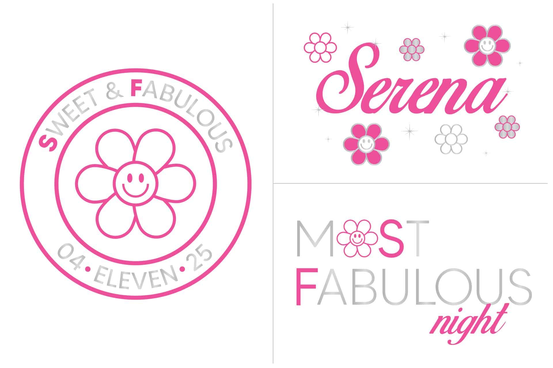 Flower Logo Design for Bat Mitzvah