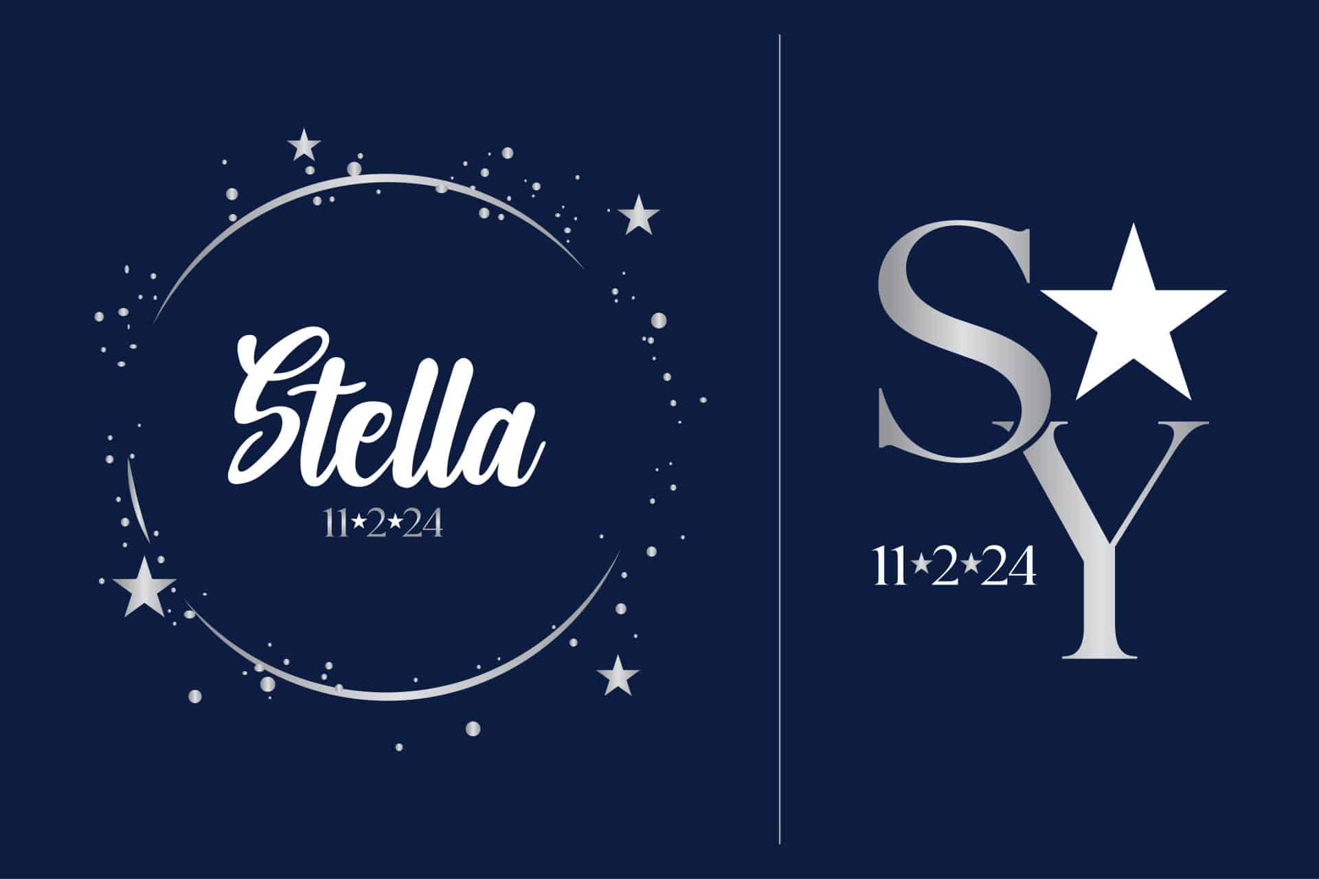 Galaxy Starry Night Bat Mitzvah Logo