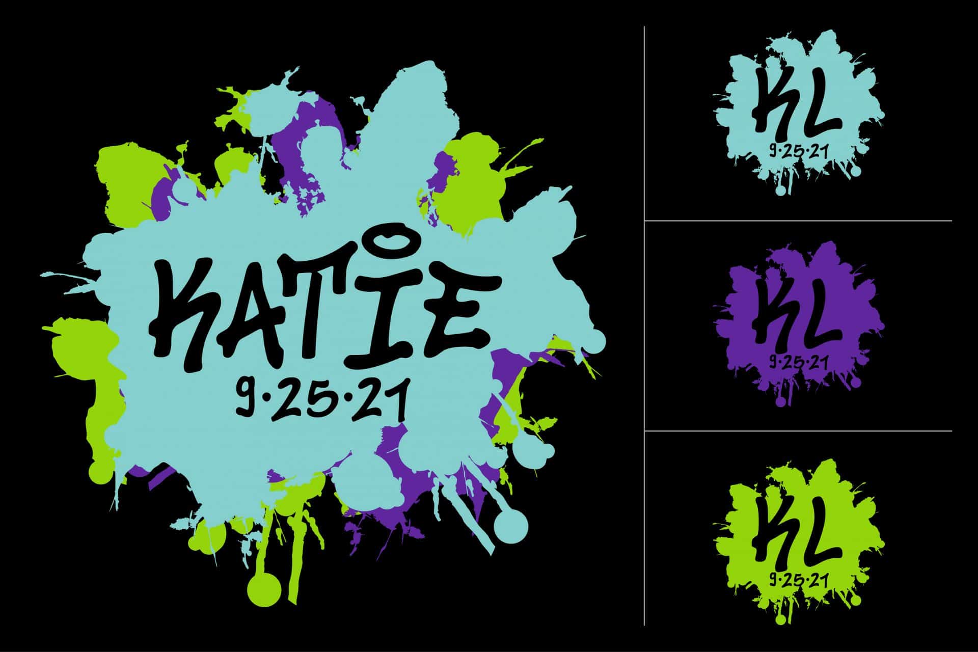 Graffiti Logo with Splatter Paint