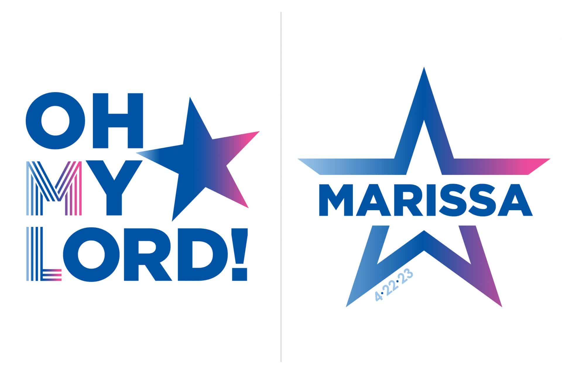 Star Initials Logo Design