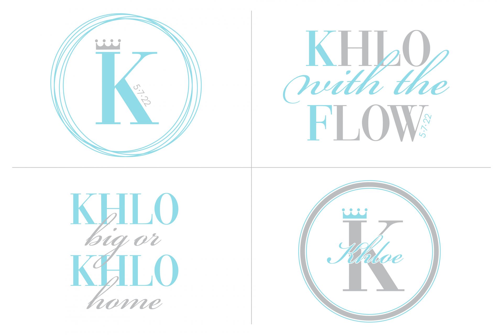 Crown Themed Logo for Bat Mitzvah