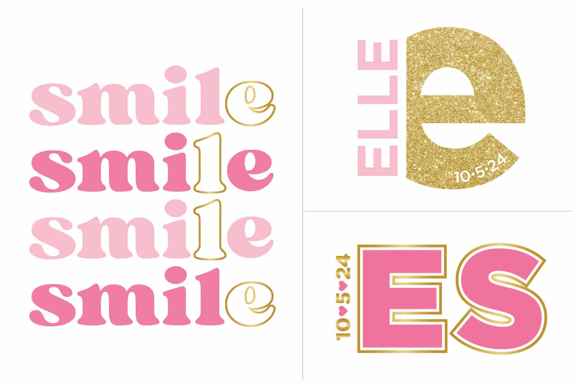 Custom Glitter Bat Mitzvah Logo