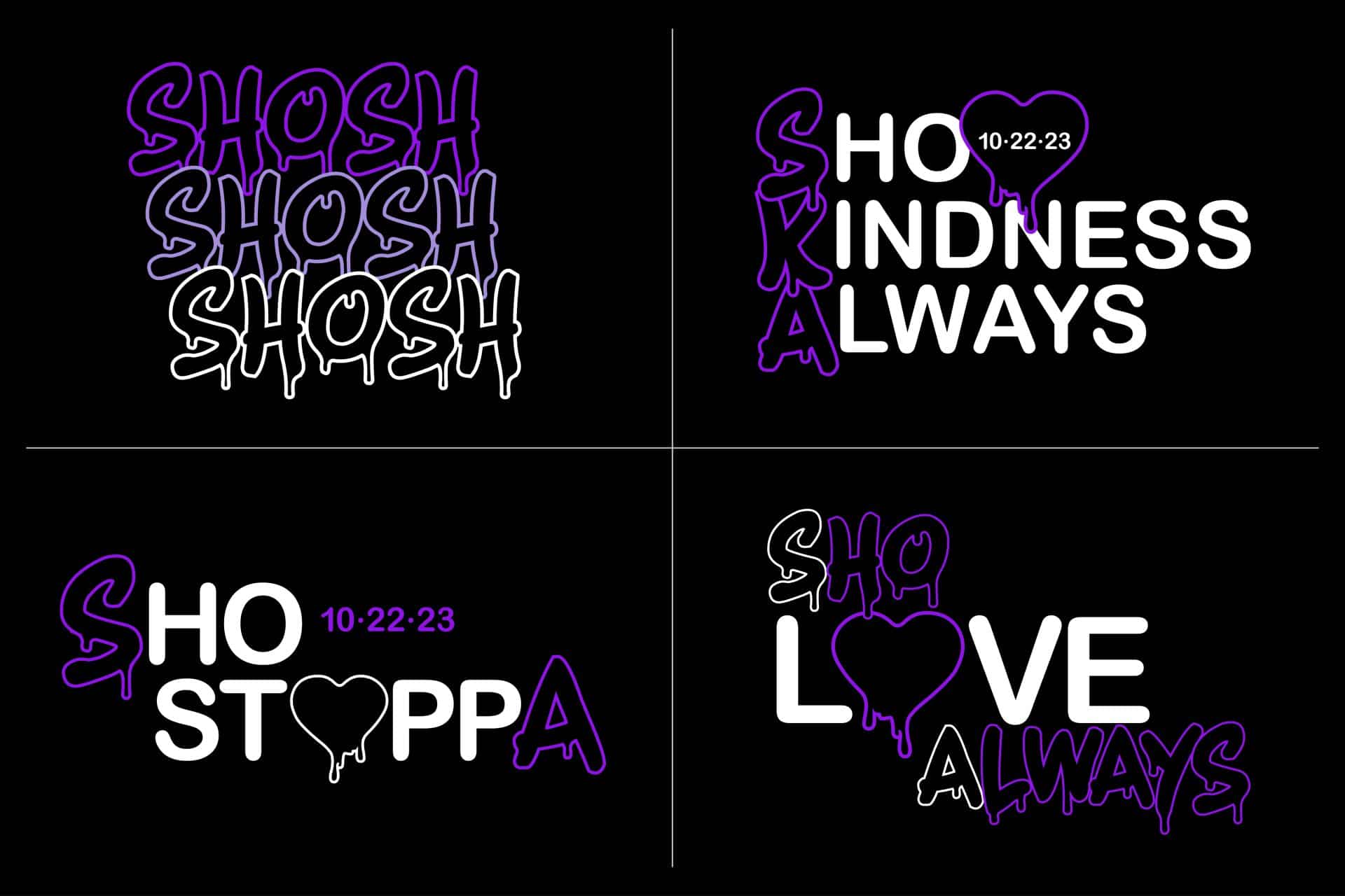 Drippy Graffiti Slogan Logo