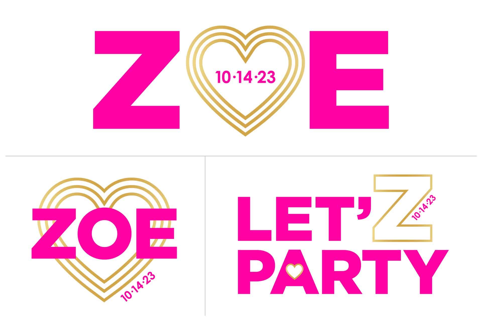 Heart Girl Logo Design for Bat Mitzvah