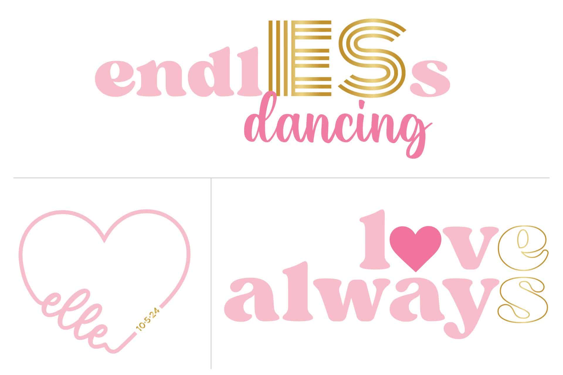 Heart Logo Design with Slogan for Bat Mitzvah