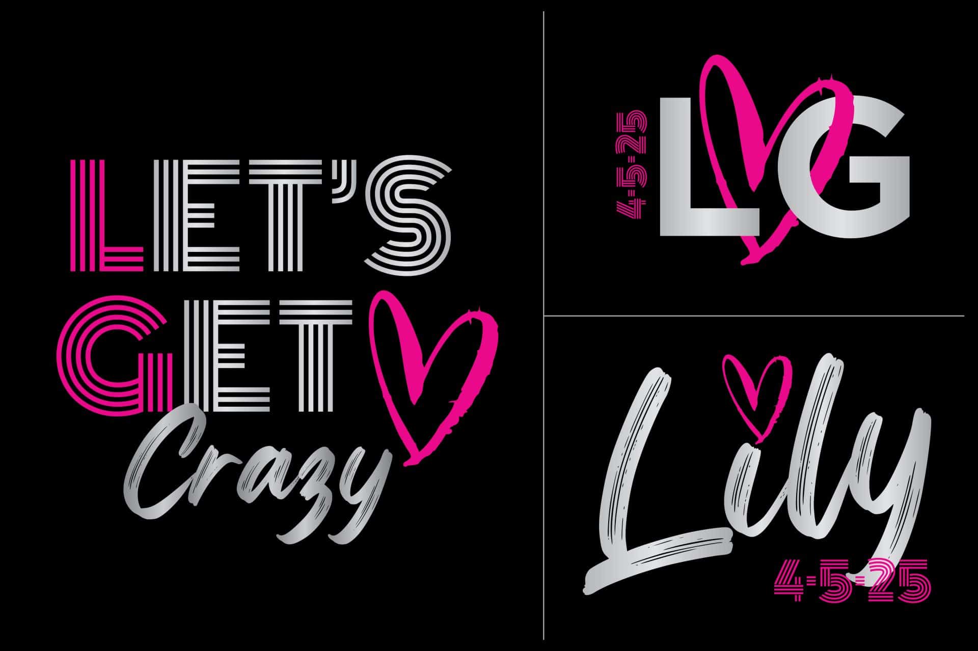 Heart Themed Bat Mitzvah Logo