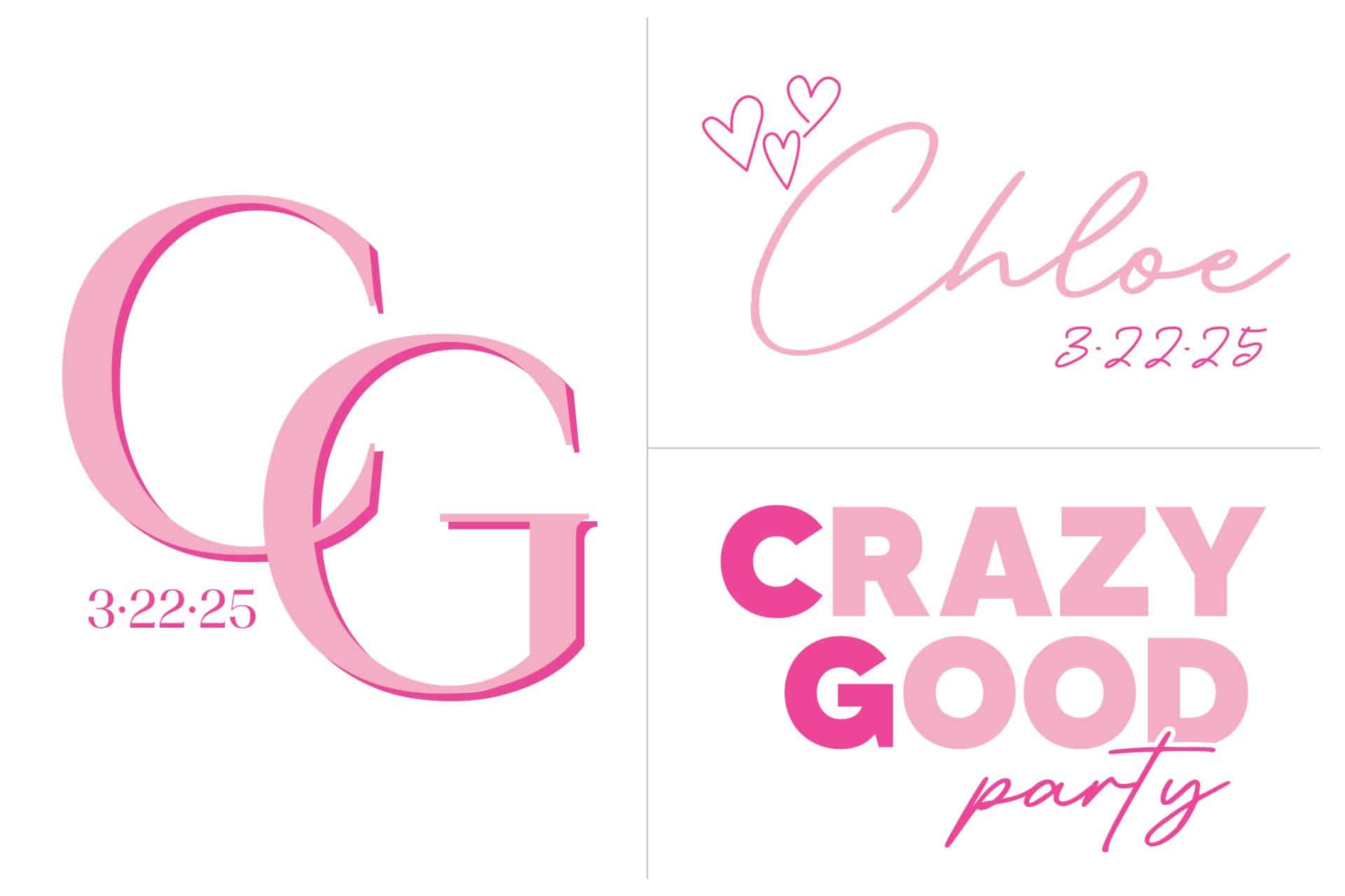 Heart Themed Logo Design for Bat Mitzvah