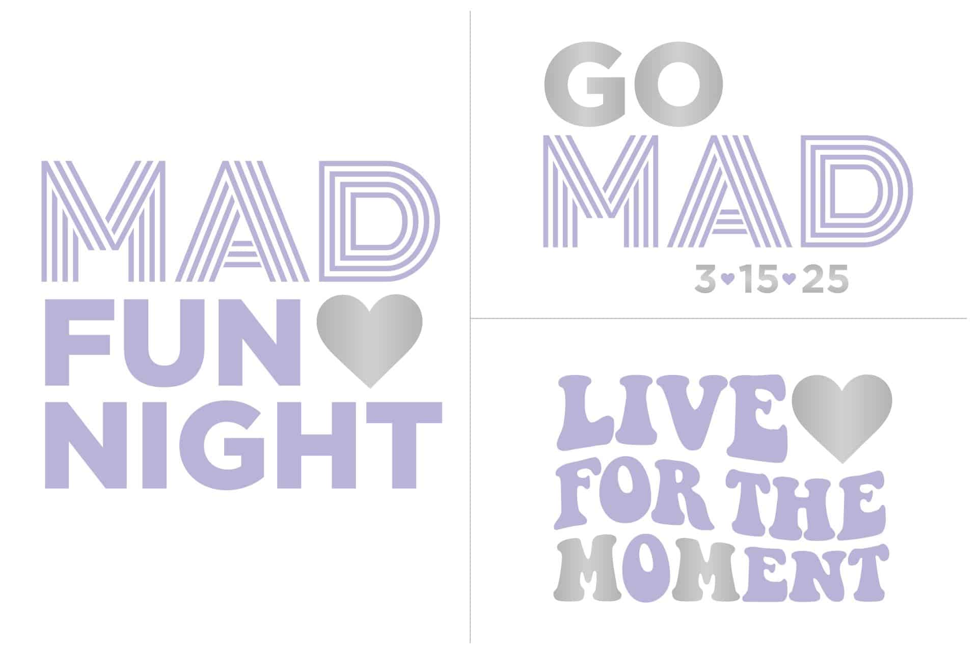 Custom Heart Themed Bat Mitzvah Branding