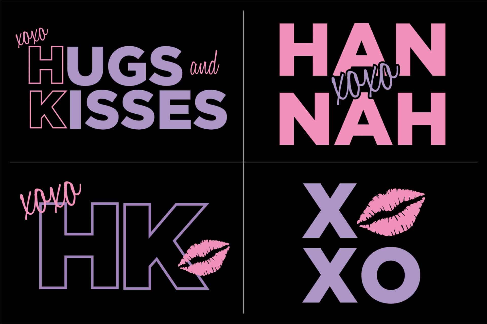 Hugs and Kisses Logo Design