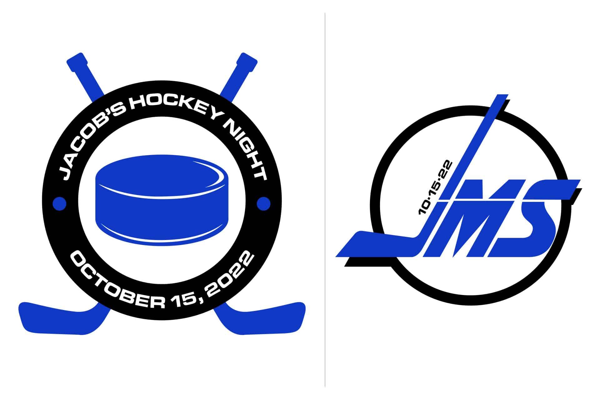 Hockey Themed Bar Mitzvah Logo