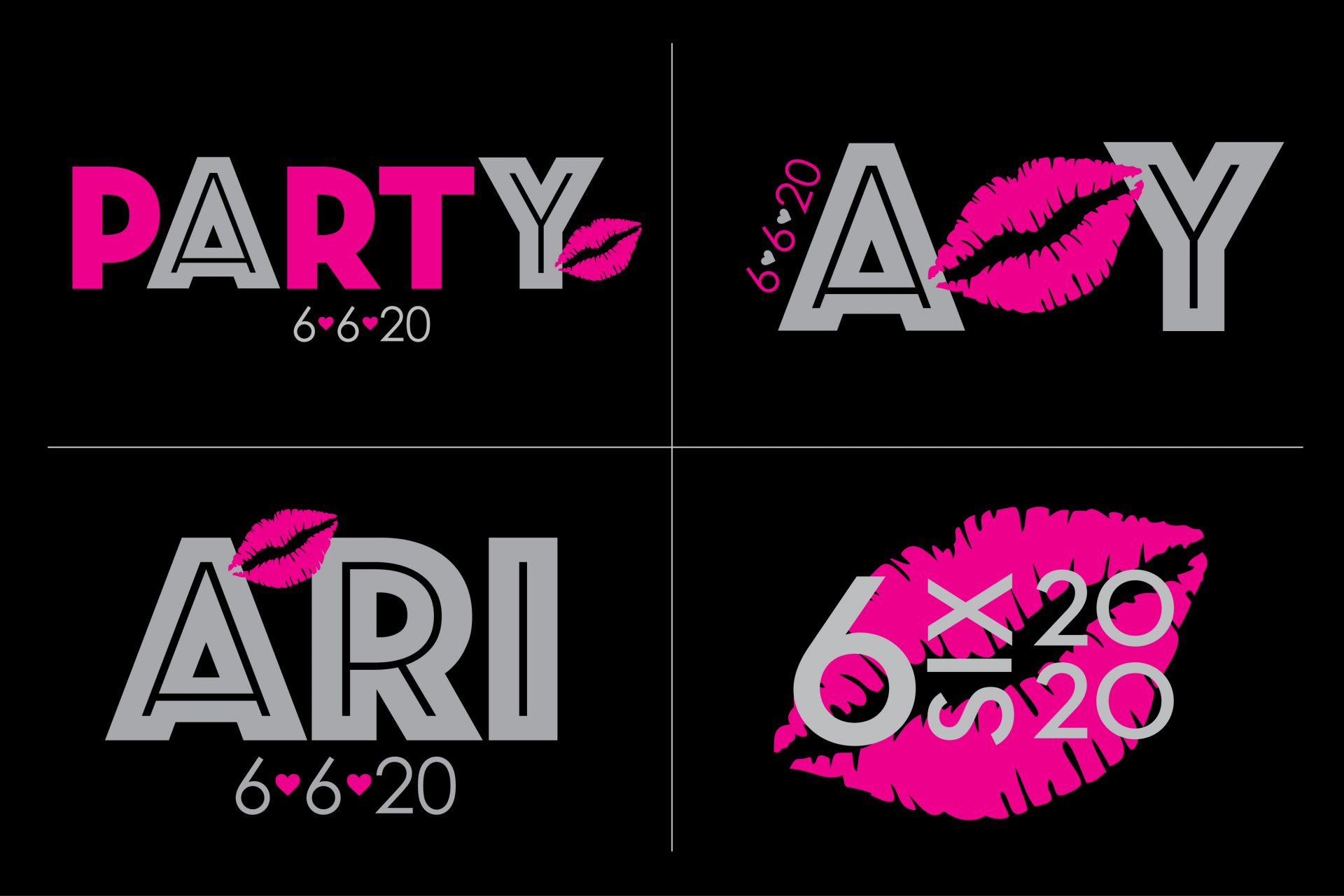 Kiss Themed Bat Mitzvah Logo with Custom Slogan