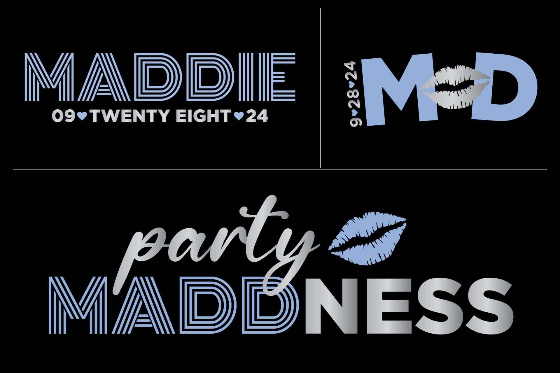 Kiss Themed Logo for Sweet Sixteen