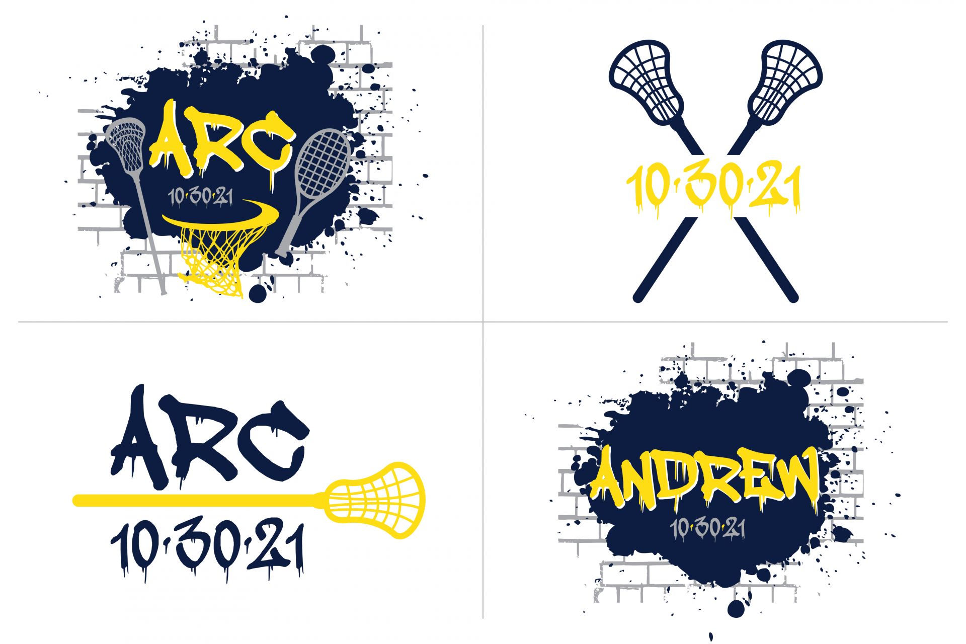 Sports Themed Graffiti Logo with Splatter Paint