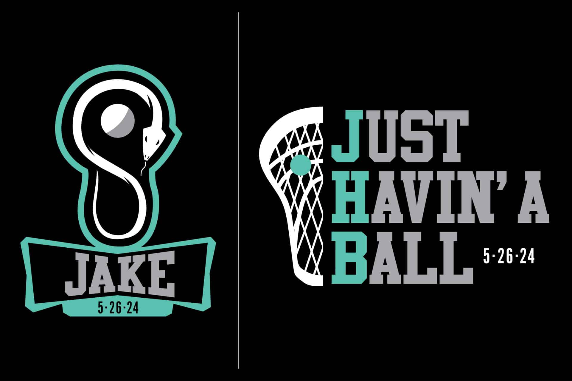 Lacrosse Themed Logo Set for Bar Mitzvah