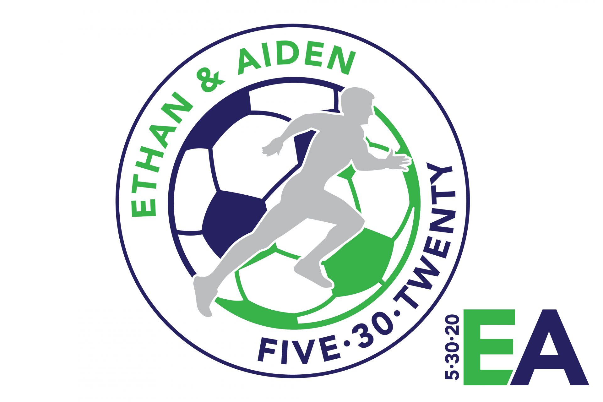 Soccer Themed B'nai Mitzvah Logo