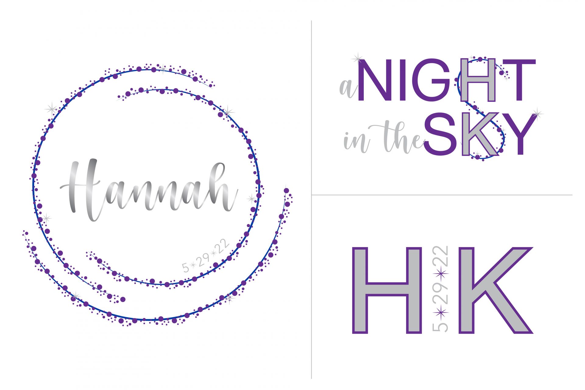 Starry Night Galaxy Logo