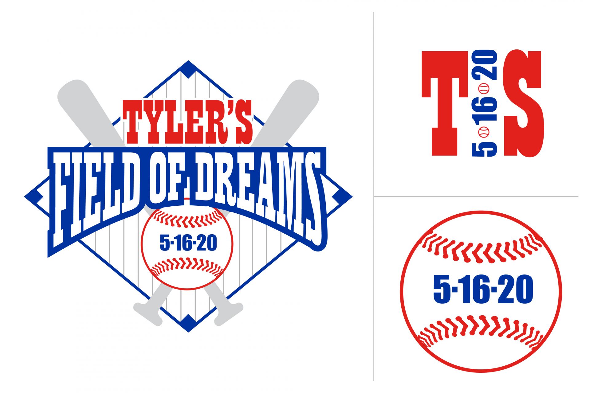 Baseball Themed Custom Logo Design