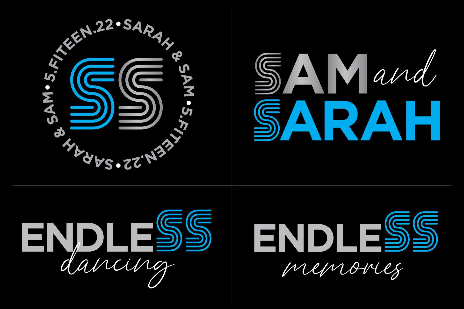 B'nai Mitzvah Logo Design with Initials