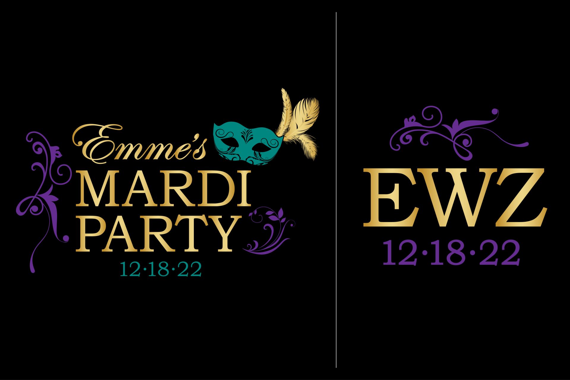 Mardi Gras Custom Logo Design