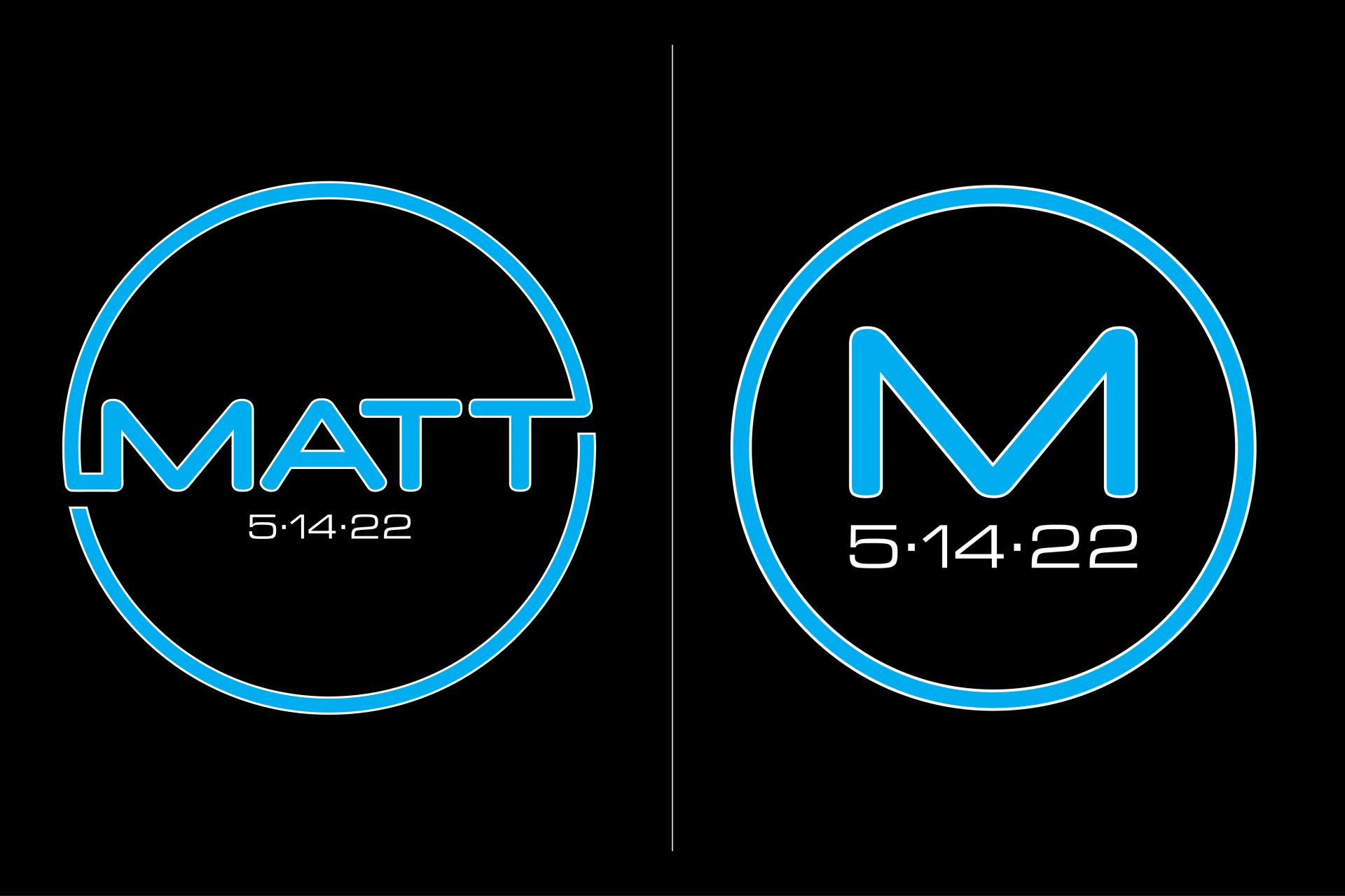 Neon Name Bar Mitzvah Logo Design