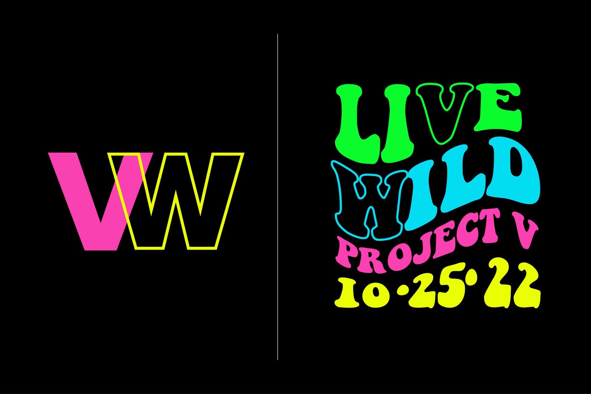 Neon Themed Logo Design with Slogan