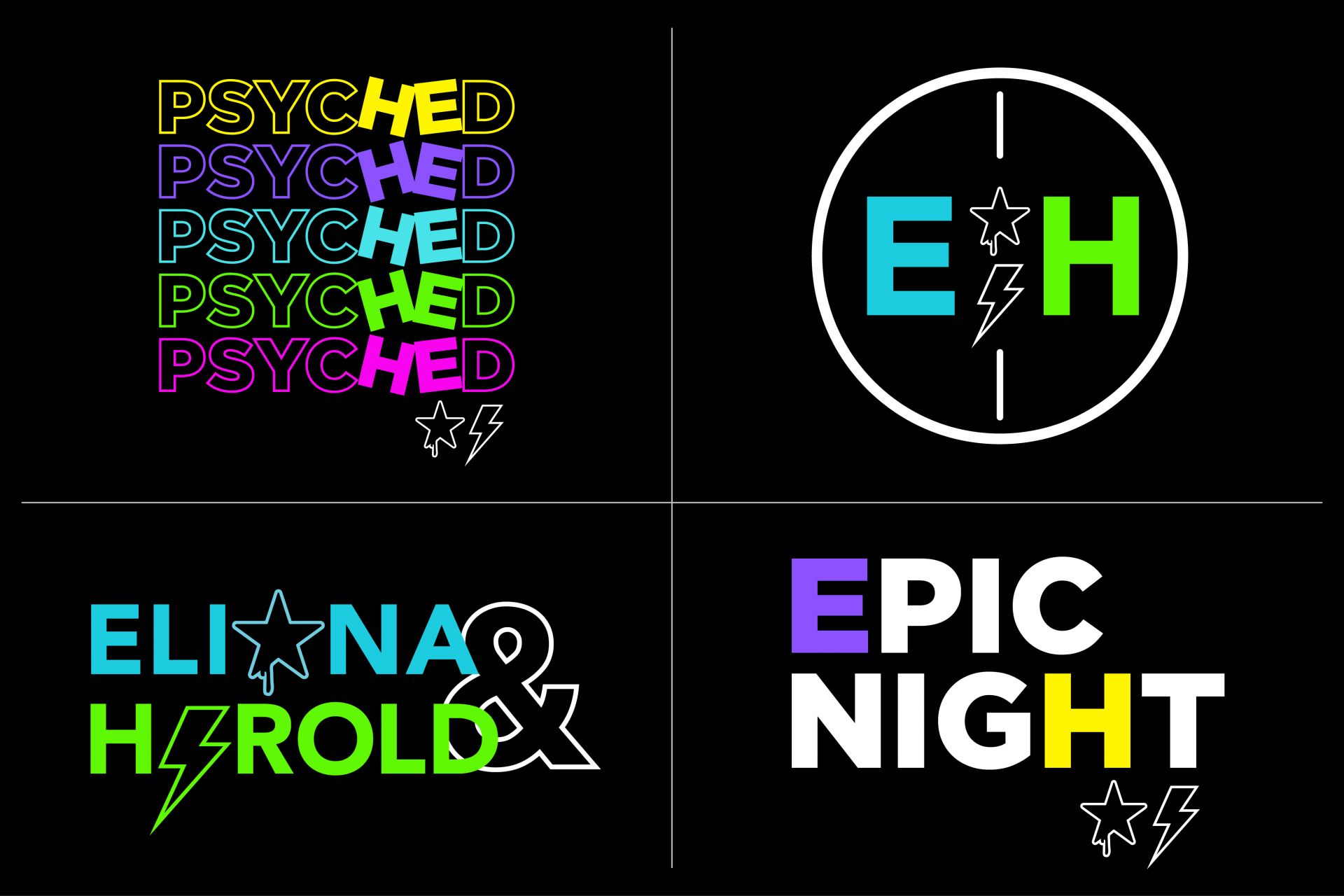 B'nai Mitzvah Neon Logo Design