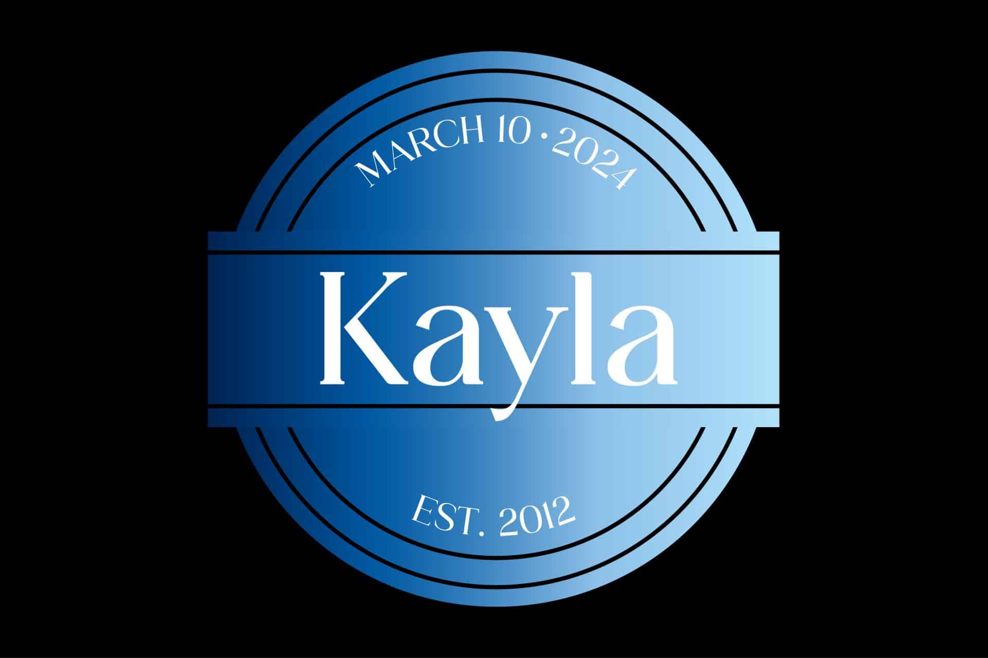 Ombre Themed Bat Mitzvah Logo