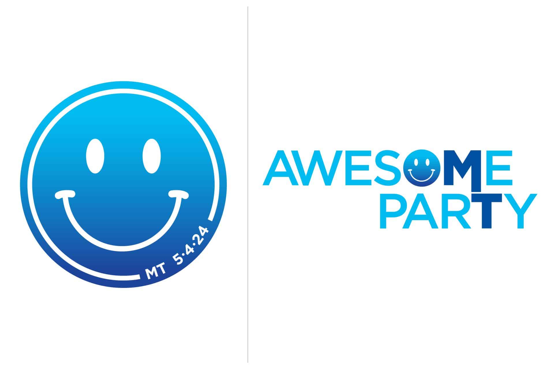 Ombre Smiley Face Logo for Bat Mitzvah