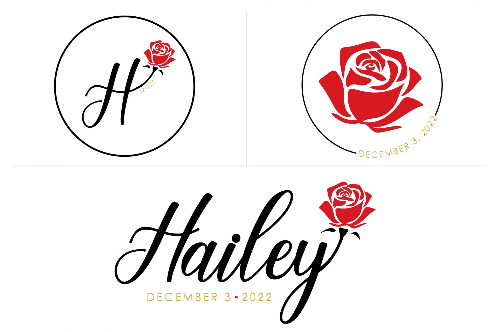 Rose Bat Mitzvah Logo Desgin