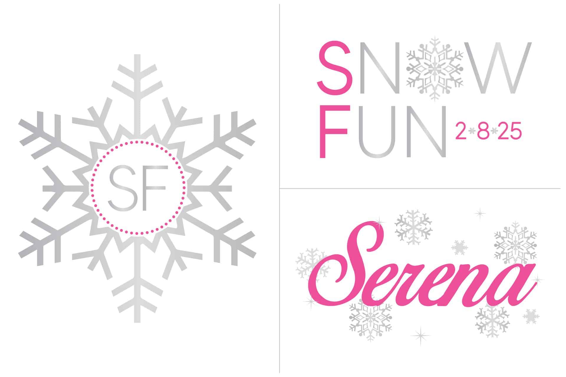 Snowflake Logo Branding for Bat Mitzvah