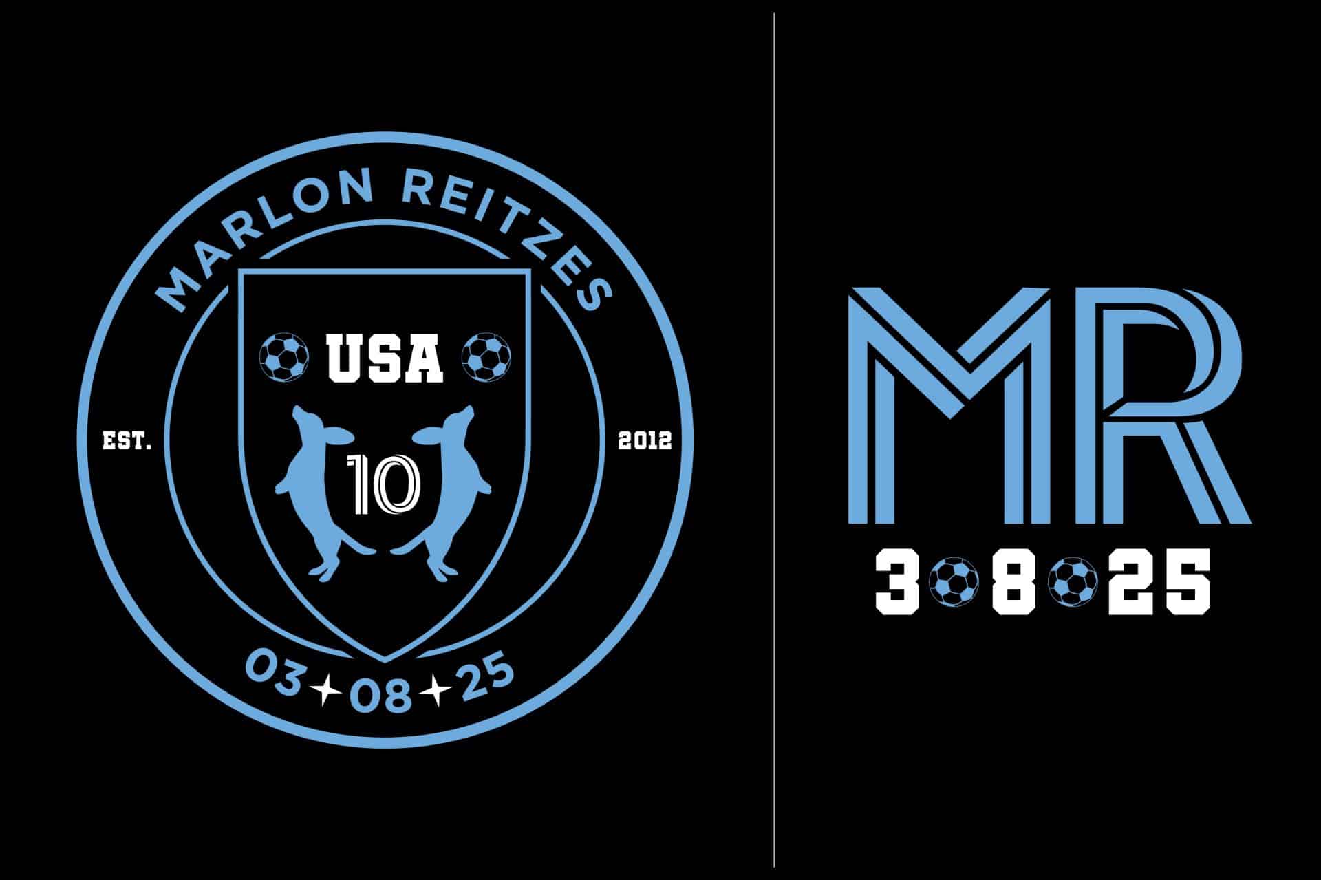 Custom Soccer Dog Logo for Bar Mitzvah